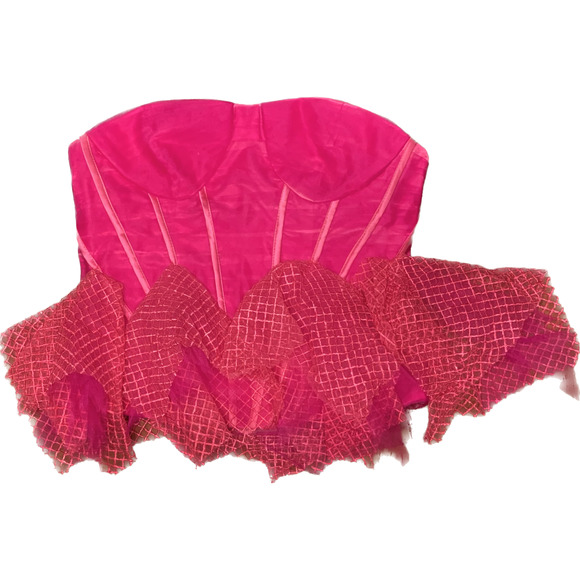 Tops - Pink Bustier- Size Medium
